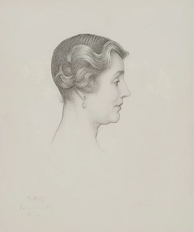 Ritratto di profilo di Betty, 1936